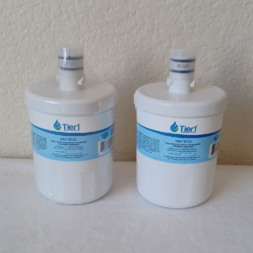 SET OF 2 New Tier 1 Water Filters RWF1050 for LG or Kenmore Refrigerator